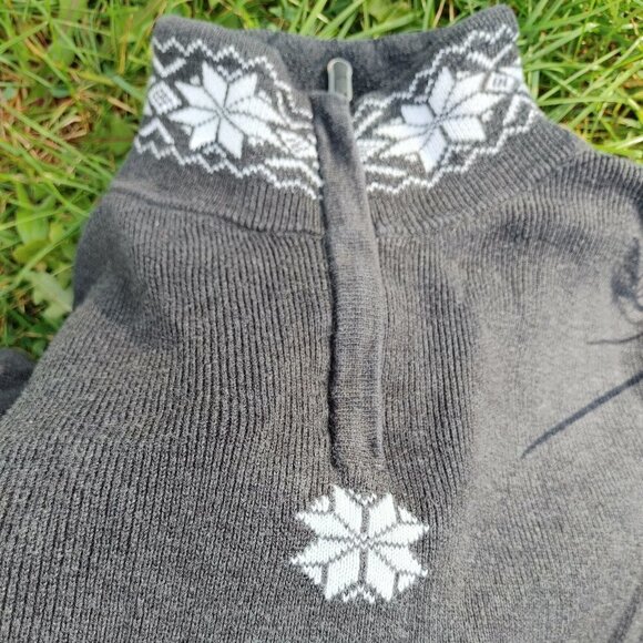 Eddie Bauer Ski Shirt Snowflake Print Size XL 60% Baumwolle - Picture 3 of 6